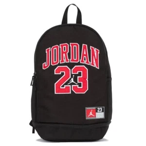 NIKE JORDAN Backpack 9A0780 School 20" Bag BLACK SHOE POCKET 15" LAPTOP $65 NEW - Picture 1 of 11