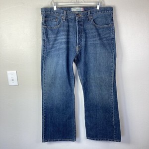 Levi's 567 Loose Boot Cut Button Fly Blue Jeans Tag Size Men’s 38 X 30