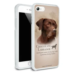 Chocolate Lab Labrador Dog Breed Slim Hybrid Case Fit iPhone 8, 8 Plus, X - Picture 1 of 11