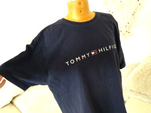 TH Tommy Hilfiger Logo kurzarm Shirt Gr.M Blau