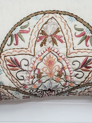 NWT Villa Noble Excellence Linen  Throw Pillow Cover  Embroidered  12X18 Rtl $49 - Image 1 of 4