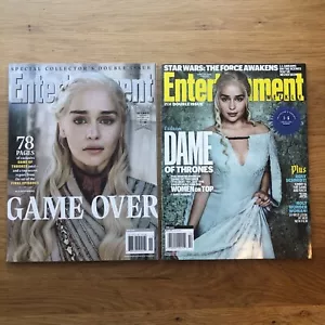 Entertainment Weekly Magazine Lot Game of Thrones Daenerys Emilia Clarke Collect - Picture 1 of 3