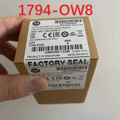 New Allen Bradley 1794-OW8 /A Flex 8 Point Relay Output Module Factory Sealed US - Bild 1 von 4