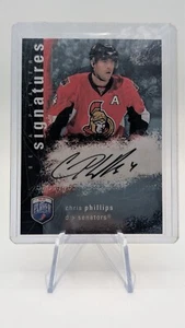 CHRIS PHILLIPS AUTOGRAPHED 2007-08 UPPER DECK BE A PLAYER - S-PH - OTT SENATORS - Picture 1 of 3