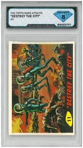 1962 Topps Mars Attacks DESTROY THE CITY #11 💎 DSG 8 NM/Mint - Picture 1 of 2