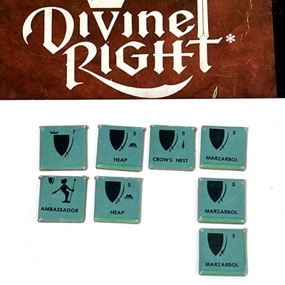 Vintage 1979 TSR - Divine Right "PON" Complete Unit Counter Replacement Set - Image 1 of 3