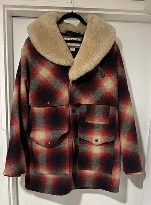 Filson Mackinaw Wool Lined Packer - M - Made In USA - Red / Cream / Black - Image 1 of 4