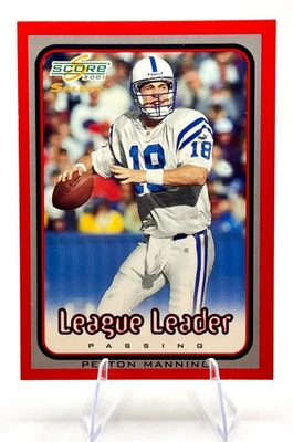 Peyton Manning short print /325 2001 Score Select #241  serial numbered Colts - Image 1 of 3