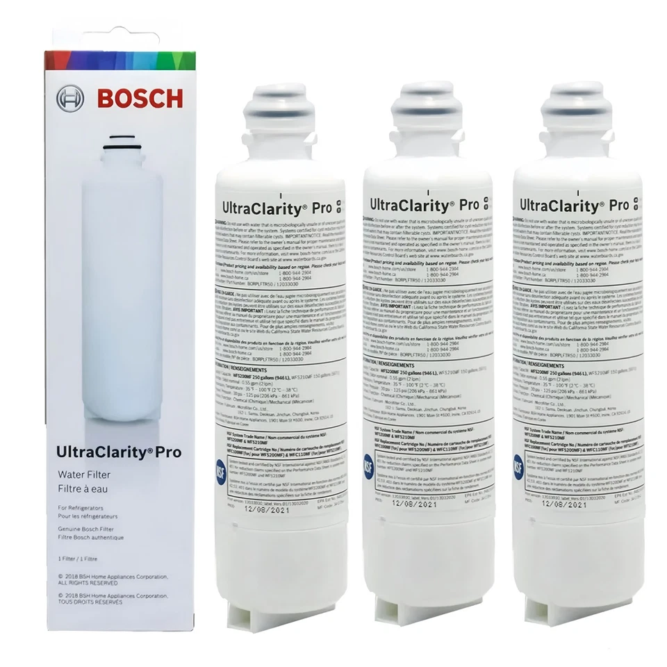 NEW 3 PACK Ultra Clarity Pro BORPLFTR50 Water Filter White #WFS200MF WFS210MF - Image 1 of 3