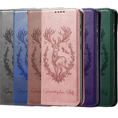Case for Samsung A16 A15 A05 A55 A54 A14 Deer Magnetic Wallet Case Phone Cover - Image 1 of 4