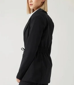 ATHLETA Endless Primatwill Blazer 12 Oversized Tie Front City Girl NWT - Picture 1 of 12