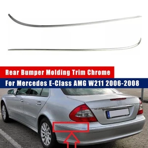 Für Mercedes E-Klasse AMG W211 06-08 Heckstoßstange Zierleiste Verkleidung Chrom - Bild 1 von 7