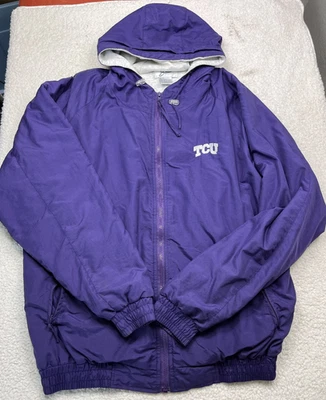 TCU Horned Frogs Boa Full Zip Jacket Mens XL Purple - Image 1 of 4