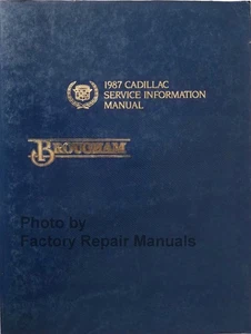 1987 Cadillac Brougham Factory Shop Service Repair Manual Original - Picture 1 of 3