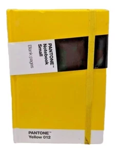 Pantone Hardcover Notebook Yellow 012 Elastic Blank Pages Closure - Picture 1 of 8