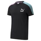 Puma Iconic T7 Tee Men's Logo T-Shirt Regular Fit Black Cotton  New Size M