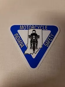 Indiana Motorcycle Safety Blue Sticker - Picture 1 of 3