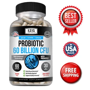 Probiotic 60 Billion with Prebiotics, Immune Function, Healthy Digestion 60 Ct - Picture 1 of 16