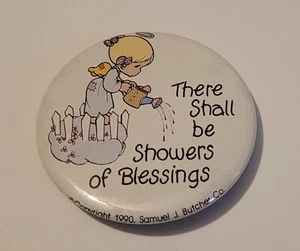1990 Precious Moments There Shall Be Showers of Blessings imán religioso - Imagen 1 de 3