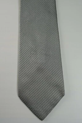 ALTEA Cravatta, Tie 100% silk, Argento, blu Made In Italy, uomo - Immagine 1 di 4