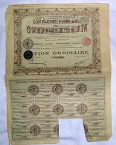 Action Ancienne : compagnie de charbonnage de prokhorow ( 414 ) - Imagen 1 de 1