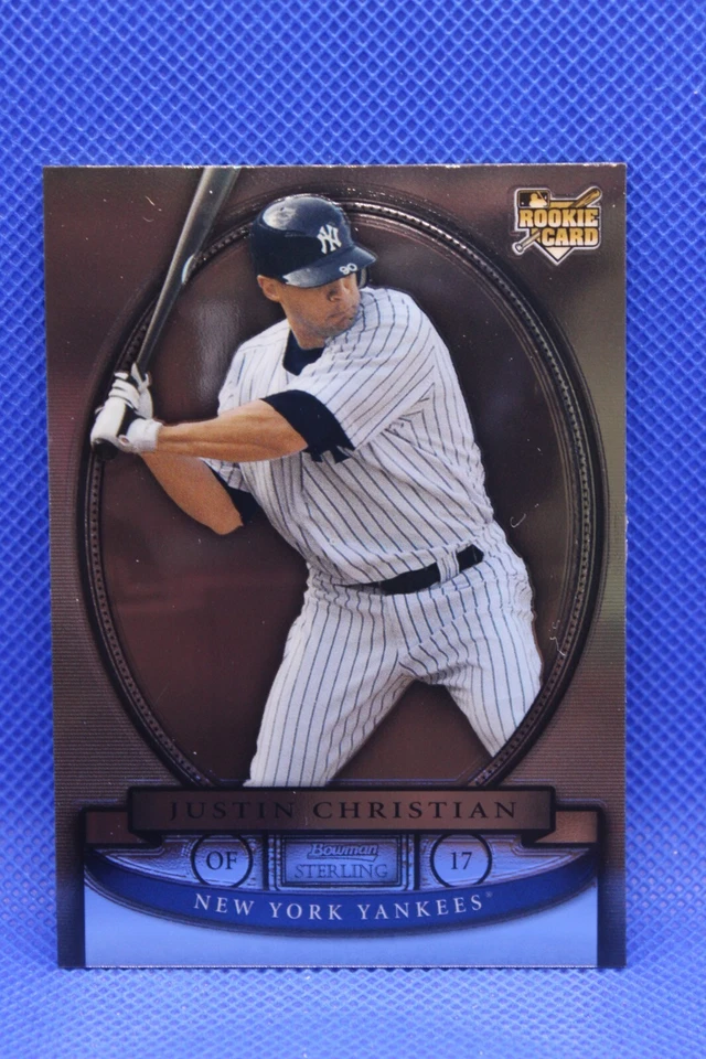 2008 Bowman Sterling Justin Christian #BS-JCH Rookie RC New York Yankees * - Image 1 of 2