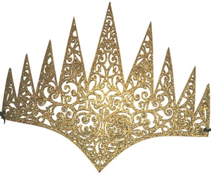 Krone für Damen gold Diadem Zubehör zu Kostüm Queen Königin Fasching Party - Bild 1 von 1