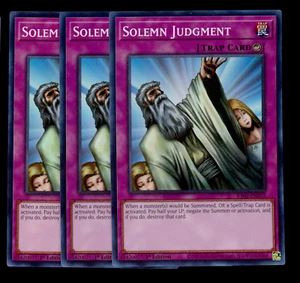 3X Solemn Judgment - 25th Anniversary Rarity Collection II RA02-EN075 Super Rare - Picture 1 of 1