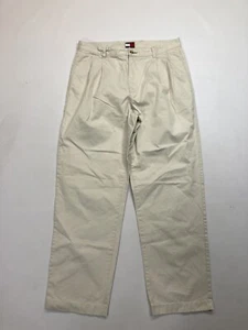 TOMMY HILFIGER STRAIGHT FIT Chinos - W34 L32 - Cream - Great Condition - Men’s - Imagen 1 de 4