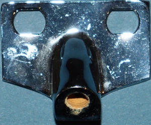 Re-plated 1953 1954 1955 Chevy Corvette side window curtain receiver, 1 side - Picture 1 of 3