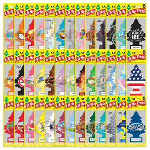 Little Trees Hanging Air Freshener Choose Scent Home Car 6-12-24-48-96-144 pc - Picture 1 of 113
