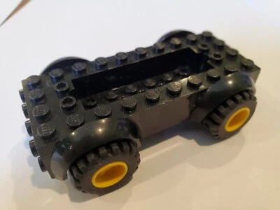 Lego Black Car Truck Base w/ Wheels Tires 6157 - Image 1 of 2