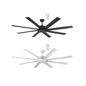 MARTEC Albatross 65" DC Ceiling Fan With Remote 1650mm White Black Nickel - Picture 1 of 8