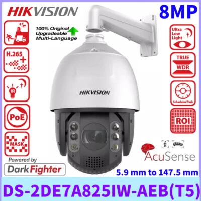 Hikvision DS-2DE7A825IW-AEB(T5) 8MP 25X DarkFighter IR Network Speed Dome Kamera - Image 1 of 4