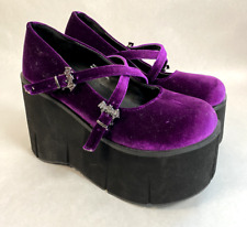 Sapato Feminina Demonia Creeper Roxa Tamanho 39 Preço na Demonia Shoes  Brasil