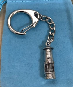 Davy Lamp Keyring  -  Beautiful Silver Pewter Keychain - Picture 1 of 3