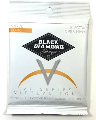 Cordas de guitarra Black Diamond luz elétrica 010-046 NPS8 níquel - Imagem 1 de 4