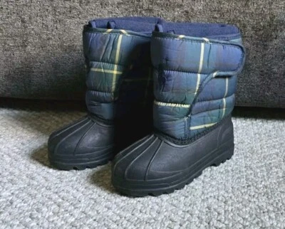 Polo Ralph Lauren  Boots Multi Plaid Snow Boots Toddler Size 8 - Image 1 of 4