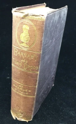 Charles Dickens Book GW Carleton's Illustrated Barnaby Edwin Drood 1883 HK Brown - Image 1 of 4