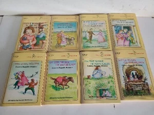 Little House Books Lot 8 Laura Ingalls Wilder Paperbacks A Harper Trophy 1970's - Picture 1 of 8