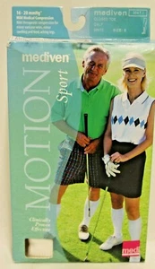 Mediven Motion Sport 16-20mmHg Unisex White Calf CT Compression Sock Size Small - Picture 1 of 3