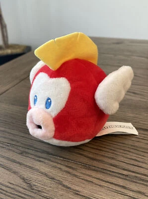 Muñeca de peluche Nintendo Super Mario Kart Cheep Cheep Flying Fish nueva sin etiquetas ojos azules Foto 1 de 4