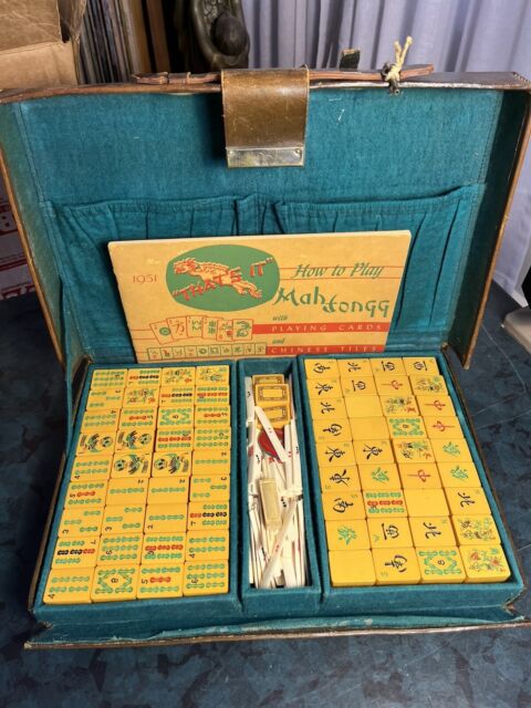 Vintage Mahjong Set, Chinese, Oriental Gaming Case, Late 20th Century,  Mah-jongg at 1stDibs