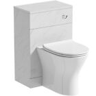Orchard White Contemporary Round Back to wall toilet and unit
