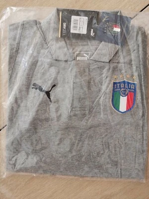 Polo Italia Nazionale ufficiale con scritta sul retro (taglia S). Puma original. - Immagine 1 di 4