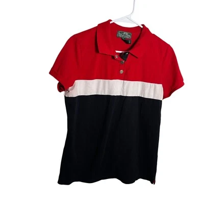 Camisa Polo Lauren Ralph Lauren Para Mujer Grande Bloque de Color Manga Corta Cuello Foto 1 de 4