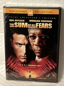 The Sum of All Fears (DVD, 2002) Widescreen Affleck, Freeman - Factory-Sealed - Picture 1 of 2