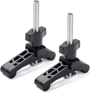 POWERTEC T-Track Hold Down Clamp with 3-1/2” T Track Bolts 3-3/4” x ¾, Black - Picture 1 of 6