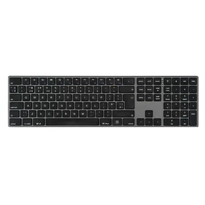 Perixx PERIBOARD-817 Wireless Multi-Device Keyboard Stylish Aluminium UK Layout - Bild 1 von 6