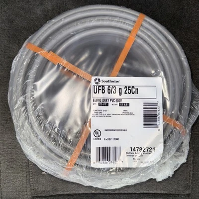 Southwire 14782721 6/3 AWG Underground Feeder Wire 600V - Image 1 of 2